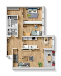 3,5-Zimmerwohnung als Kapitalanlage in der Ankerstrasse 15, 53757 St. Augustin